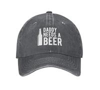 Daddy Needs A Beer Women Men Denim Cap Do Old Sun Hats Low Profile Plain Hats for Summer Hip Hop Running