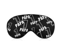 Daddy No. 1 Papa Father Day Blackout Sleep Mask for Side Sleeper Soft Covers for Travel Essentials Nap