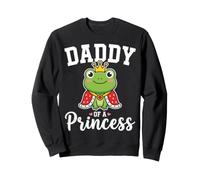 Daddy Of A Princess Proud Frog Father Family Saying Sweatshirt