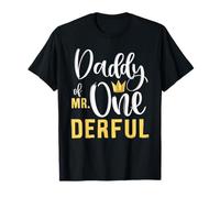 Daddy of Mr Onederful 1st Birthday First One-Derful Matching T-Shirt