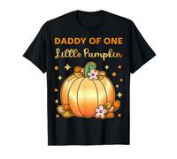 Daddy of ONE Little Pumpkin Fall Halloween 1st Birthday Bash T-Shirt