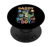 Daddy Of The Birthday Party Outfit Dinosaur Squad Dad PopSockets Adhesive PopGrip