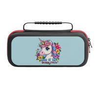 Daddy of The Birthday Princess Un-icorn Carry Case for Switch Hard Shell Protective Cover Pouch Travel Carrying with Handle