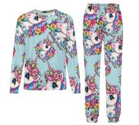 Daddy Of The Birthday Princess Un-icorn Pyjamas Set 2 Pieces Sleepwear Nightwear Long Sleeve Pajama Tops Pants Girls Boys 6-7Y