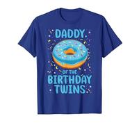 Daddy of The Birthday Twins T-Shirt, Men, Royal Blue, X-Large
