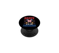 Daddy of the Little Firecracker Patriotic Family PopSockets Adhesive PopGrip