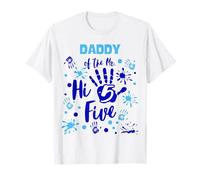 Daddy of the Mr. Hi Five Boy's 5th Birthday Family Party T-Shirt