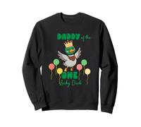 Daddy of the One Lucky Duck First Birthday Matching Party Sweatshirt