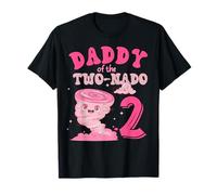 Daddy of The Two-nado Tornado Theme 2nd Birthday Party Kids T-Shirt