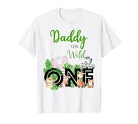 Daddy of The Wild One | Zoo's Happy Birthday Jungle Animal T-Shirt