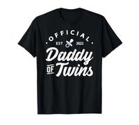 Daddy of Twins 2022 New Dad To Be Funny Expecting Proud T-Shirt