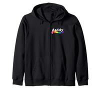 DADDY Older Queer Man LGBTQ Gay Pride Month Parade Fit Zip Hoodie