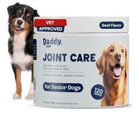Daddy Paw Dog Joint Supplements for Senior Dogs Glucosamine for Dogs & Chondroitin with Green Lipped Mussel & MSM - Supports Stiff Joints, Mobility & Pain Relief for Dogs in Older Age