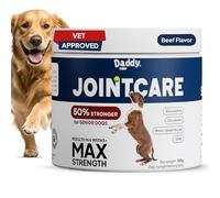 Daddy Paw Joint Supplements for Dogs Max Strength Glucosamine & Chondroitin with Green Lipped Mussel for Dogs & MSM For Severe Joint Stiffness, Mobility & Dog Pain Relief Anti Inflammatory