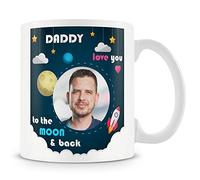 Daddy Photo Mug Gift - Daddy Love You to The Moon and Back Cup