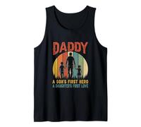 Daddy Proud A Hero and Love Cute Son Daughter Father's Day Tank Top