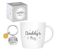 Daddy’s Coffee Tea Mug from Son Daughter, Birthday Gift, Christmas, Father’s Day New Bone China 12oz (Daddy's)