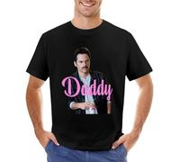 Daddy S#wan T.wilight Charlie S#wan Daddy Daddy S#wan Team Charlie T-Shirt Quick Drying Shirt Workout Shirts for Men Size L Black