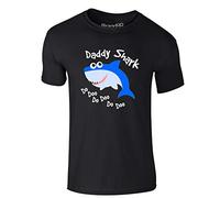 Daddy Shark, Adults T-Shirt - Black XL