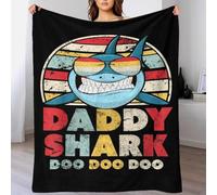 Daddy Shark Doo Doo Doo Hospital Blanket Luxury Daughter Blanket for Sofa/Couch/Bed Throw Boyfriend 70x80inch(180x200cm)