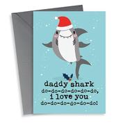 Daddy shark I love you Christmas card