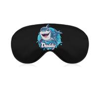 Daddy Shark Sleep Mask Soft Blackout Eye Mask Eye Shade Cover with Adjustable Strap for Men Women
