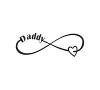 Daddy small Heart Temporary Tattoo eternal love dad father's day