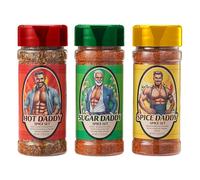 Daddy Spice Rub BBQ Gift Set - Hot Dad, Dady Barbecue Seasoning, Father's Day Present, Spicy Surprise for Him, Her, Unique Gifts, Sugar Stuffers, Dads Birthday Celebration, Men, Grilling Enthusiast