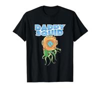 Daddy Squid Ocean Marine Biology Diver Value Graphic T-Shirt, Men, Black, M