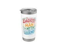 Daddy - The Man, Myth, Legend Colorful Text Graphic Stainless Steel Insulated Tumbler