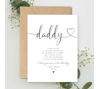 Daddy this year I am snuggled up in Mummy's Tummy from Bump card Pregnancy Announcement, Dad Birthday Christmas A5 Card with envelope, Fathers Day Card, Pregnancy Reveal, Daddy to be card