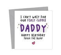 Daddy to be Birthday Card | I can't wait for our first cuddle happy from