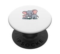 Daddy to Be Elephant Baby Shower Starry Sky Theme PopSockets Adhesive PopGrip
