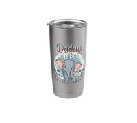 Daddy to Be Elephant Baby Shower Starry Sky Theme Stainless Steel Insulated Tumbler