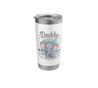 Daddy to Be Elephant Baby Shower Starry Sky Theme Stainless Steel Insulated Tumbler