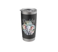 Daddy to Be Elephant Baby Shower Starry Sky Theme Stainless Steel Insulated Tumbler