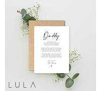 Daddy to be Poem Pregnancy Announcement FROM TWINS A5 Card with envelope, Father's Day Card, Pregnancy Reveal, Daddy to be love Bump