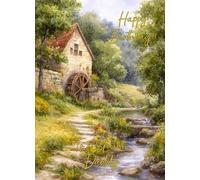 Daddy Watermill Art Birthday Card