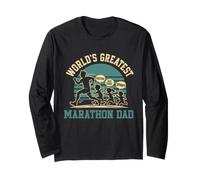 Daddy World's Greatest Marathon DAD Funny Marathon Long Sleeve T-Shirt