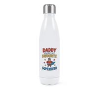 Daddy You're My Favourite Superhero Dad Cape Double Wall Water Bottle