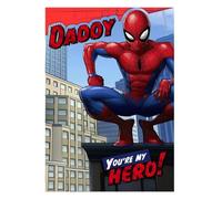 Daddy You're My Hero Spideman Card