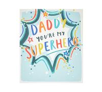 Daddy You're My Superhero Brave & Strong Happy Father's Day Card Greeting Cards