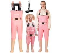 DaddyGoFish Chest Waders for Kids and Adults, Fishing and Hunting Waders with a Pocket and a Wader Hanger