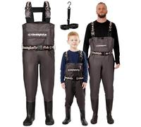 DaddyGoFish Chest Waders for Kids and Adults, Fishing and Hunting Waders with a Pocket and a Wader Hanger