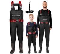 DaddyGoFish Chest Waders for Kids and Adults, Fishing and Hunting Waders with a Pocket and a Wader Hanger