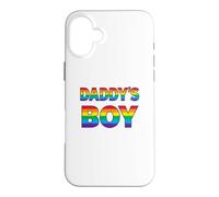 Daddy's Boy - gay pride rainbow lettering Case for iPhone 16 Plus