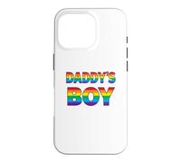 Daddy's Boy - gay pride rainbow lettering Case for iPhone 16 Pro