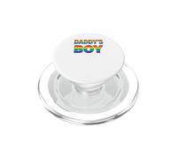Daddy's Boy - gay pride rainbow lettering PopSockets PopGrip for MagSafe