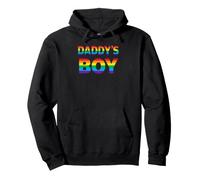Daddy's Boy - gay pride rainbow lettering Pullover Hoodie