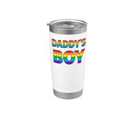 Daddy's Boy - Gay Pride Rainbow Lettering Stainless Steel Insulated Tumbler
